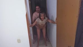 Slave girl takes my load in her tight hole