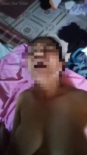 Indian Cheating Shop Maid Sex with Owner in His Bedroom