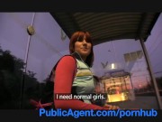 PublicAgent Lucy Gets my big cock in her behind the train station