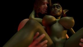 stand and carry a sexy goblin girl - 3d porn
