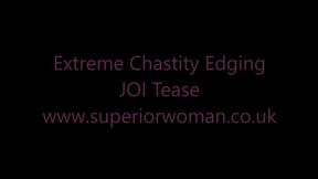 Extreme Chastity Edging JOI Tease