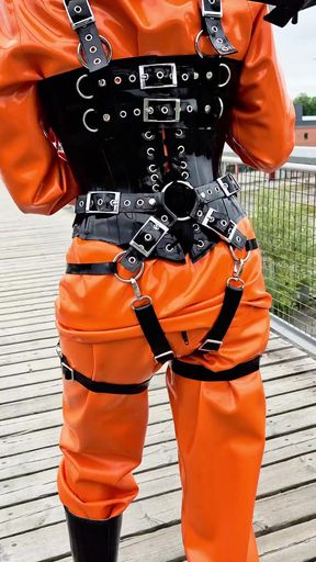 Hot fan of only fans loves latex fetish