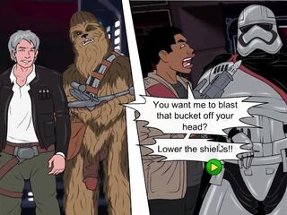 STAR WARS. Star Cum parody three