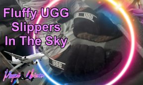 Fluffy UGG Slippers in The Sky✈️ with Megami Unicorn!
