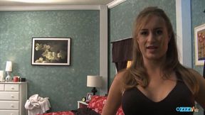 Fit Babe Rubs Her Pussy Before She Mounts a Stiff Shaft