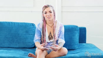 Tattooed Solo Siren Pixie Lehaj's Intense Masturbation Session