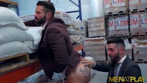 Menatplay suited Dani Robles and Hugo Castellano anal fuck