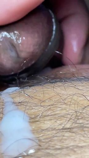 Thrilling moment from &quot;Guy masturbating by rubbing the head of the dick and fingering it like a pussy&quot;