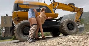 partie de cul sur le chantier