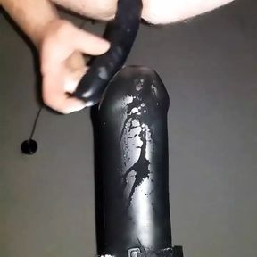 big black dildo iin ass