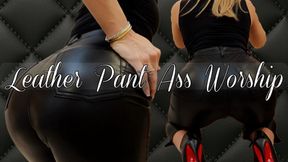 Leather Pant Ass Worship