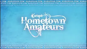 College girl Chloe Scott plays with her pink pussy