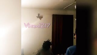 Vixen1217 spitroasted by husband and big black dick