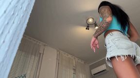 Wonderfully Explicit Brunette's Fashion Haul Turns Into Steamy Adult Performance