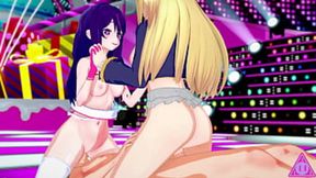 Hot teens in group intimacy