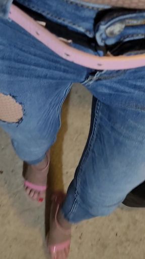 BarBie Trav leaves the EDF Premises. VaneSsaBiTCHx PariSChienne Trvprod91 Montgeron