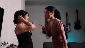 shy girl learns bachata and gets her pussy devoured by her friend 🔥🍑