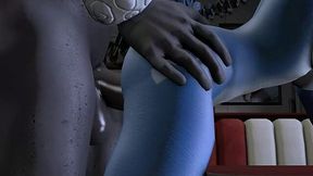 Krystal Fox Gets Dirty with a Sheep at Restaurant!