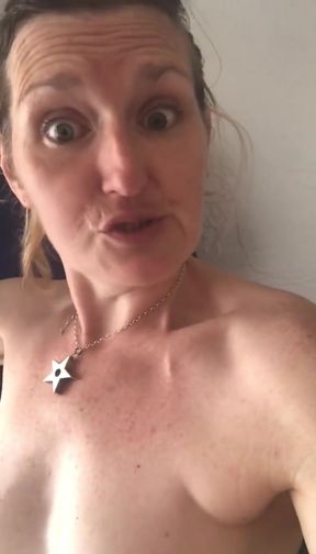 Gaping My Cute Asshole After Cleaning up the Huge Creampie in My Tiny Pussy!