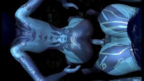 Cortana is having trouble with one of her Clones | Halo Porn Parody