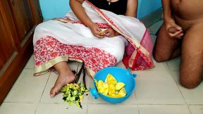 Sex) Stepmom Chopping Vegetable Suddenly Saree Fell From Her Chest I Seeing Big Tits & Fucked Her-cum On Her Ass