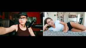 Dont you get hard watching your stepsis masturbate for you?