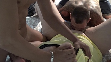 My friend and I are going to a hostel for a week and we meet two slutty English girls who want a big, fat cock.