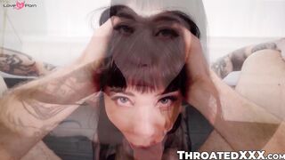 Tattooed Bombshell Charli Chase Gets Her Makeup Ruined By A Huge Load