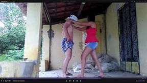 Big legs ballbusting! Session 2