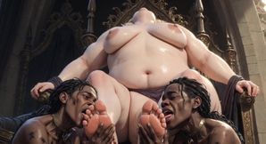 Slave Girls Passionately Sucking Lords Big Feet - Full of Lust