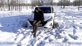 VIKA KRISTINA HARD STUCK SNOW 4K (real video) FULL VIDEO 22 MIN PART 2