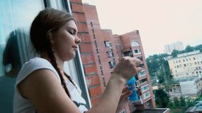 Foxy temptress seduces with fiery passion