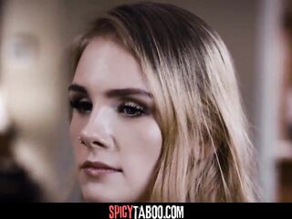 Blond teen stepdaughter screws with stepmother's partner - Christie Stevens, Natalie Knight