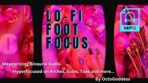 Lo-Fi Foot Focus Binaural Mesmerizing Audio Close Up Feet, Wrinkles, Soles, Heels Worship with Lo-Fi Beats Music ft OctoGoddess mp3 only