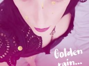 GOLDEN RAIN... TRANNY Dreams YOU PISSING on Her FACE