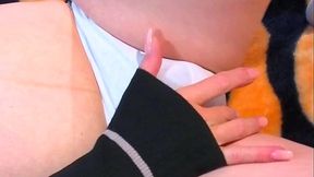 Trans Women in White Sox and Panties Trans Masturbation POV