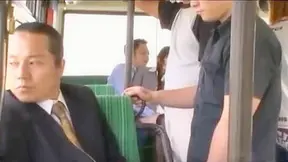 Milf Gives Hot Blowjob On A Public Bus In Tokyo - Wild Ride!