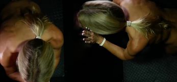 Tanned MILF Summer Stevens Gets A Wet Gloryhole Blowjob