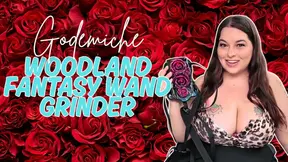 BBW MILF Sydney gets wild with Gode Miche Woodland Fantasy Wand Grinder
