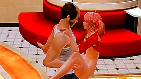 Young Anime Babe Shares Forbidden Moment with Elderly Gentleman in Hot Encounter