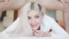 Petite Eva Elfie pleases her subscribers with a new fuck