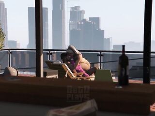 GTA 5 Franklin orders a sexy Lady with pink boots Part2