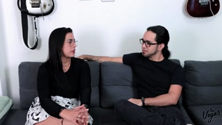 Kylei Ellish first time on camera for a porn video with William Vega