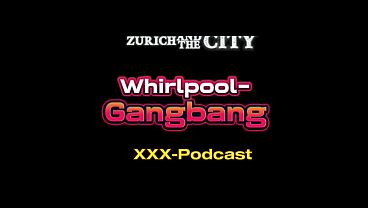 Gangbang action at the Whirlpool with xxx-Podcast