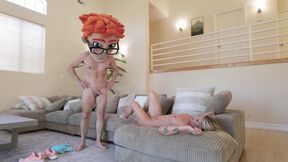 Taylor Wild rides big dick in missionary and doggy