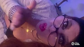 Krissy sweets high heels compilation stroking her she-cock
