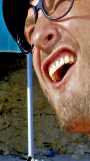 French teen Evy Sky has a very crazy anal threesome on the beach   Clip 1