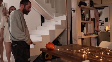 my stepfather was turned on by the Halloween pumpkin, but I found a better solution