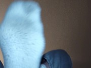 Under The Feet Of a Giant Listening to Music, Feet Tapping you on the FACE!