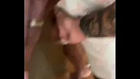 Young twink receives a hard cock from a well-endowed TV technician without a condom.